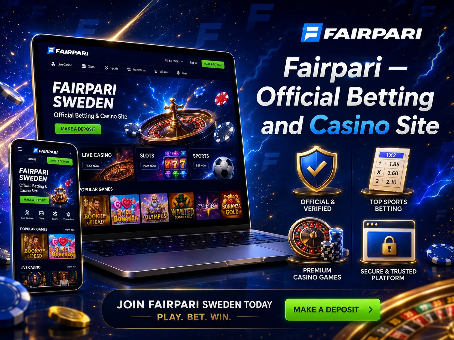 Fairpari — Official Betting and Casino Site Sweden
